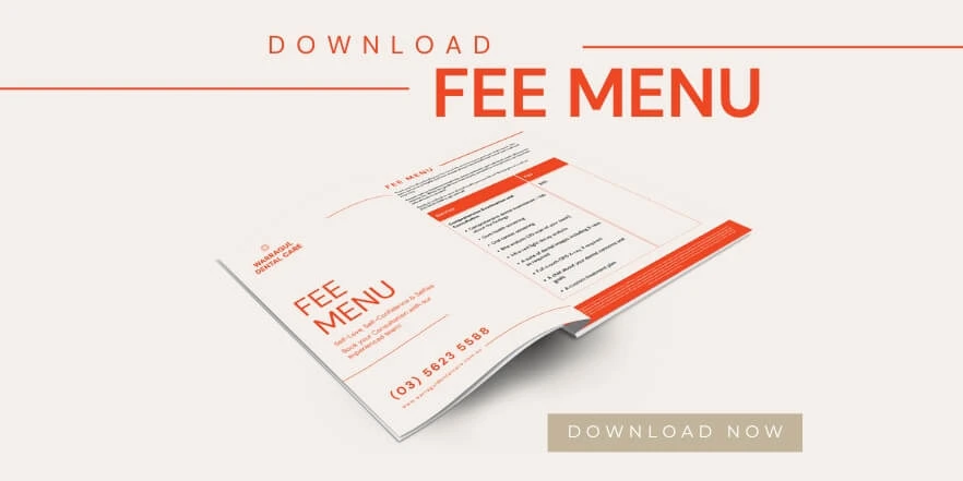 Download Fee Menu In Warragul, Gippsland At Warragul Dental Care