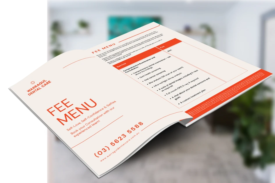 Fee Menu Near Warragul, Gippsland At Warragul Dental Care